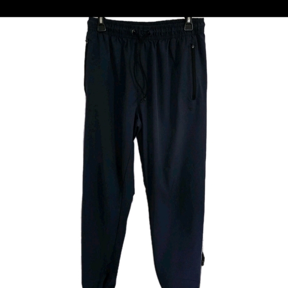 Leg3nd Navy Blue Jogger business casual tapered leg mens Medium - Picture 1 of 4